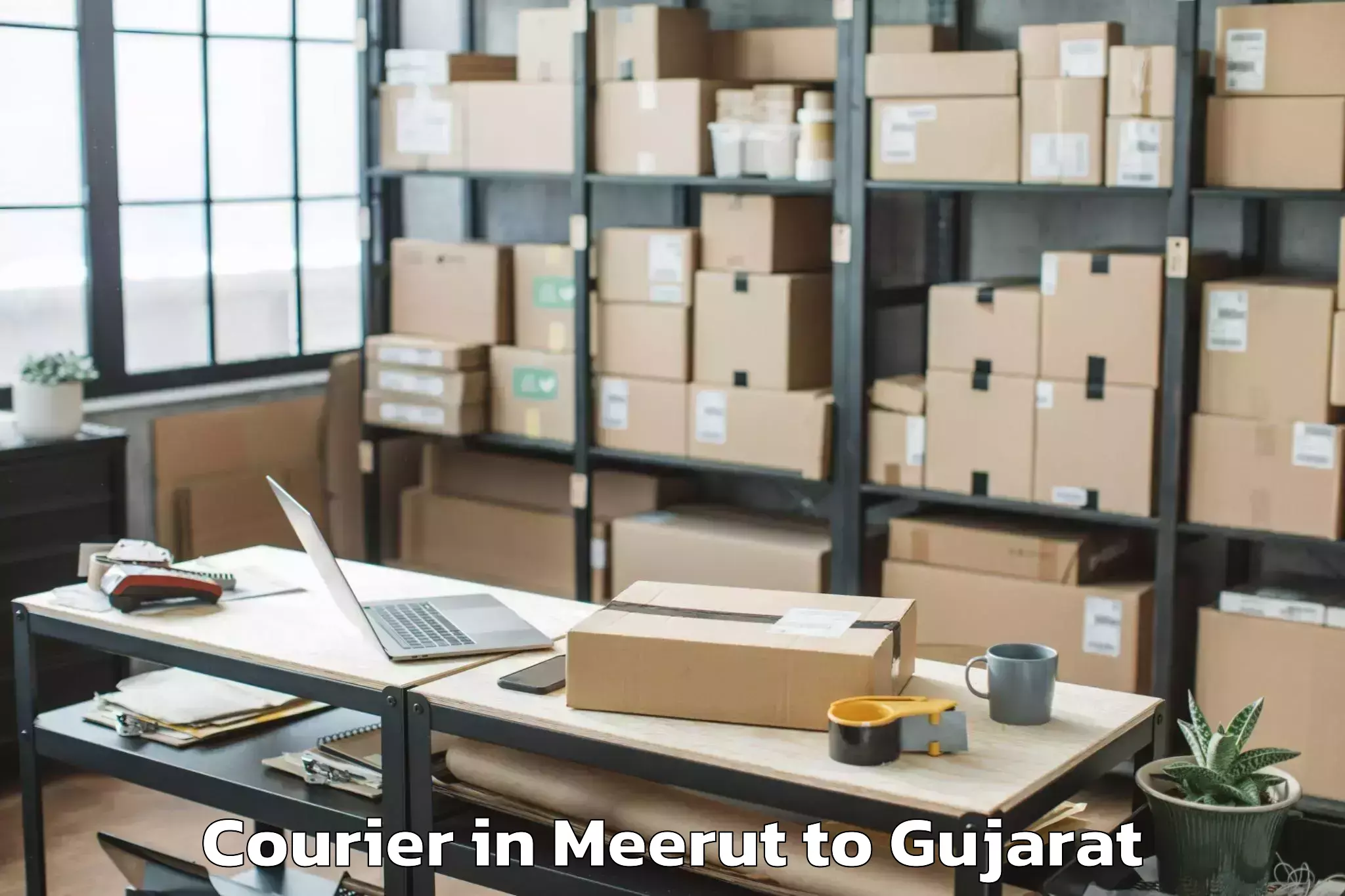 Easy Meerut to National Institute Of Design A Courier Booking